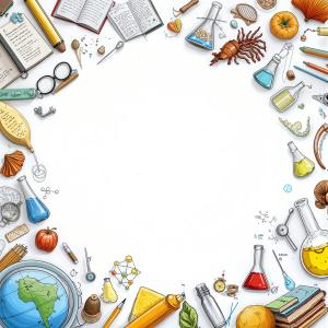 Education-Themed Background Design PowerPoint clipart graphic preview.