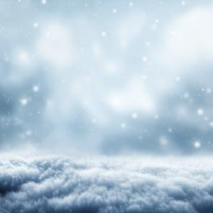 Snowy Background Serenity PowerPoint clipart graphic preview.