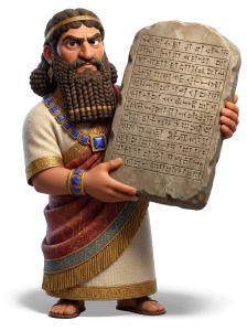 Hammurabi Stone Tablet PowerPoint clipart graphic preview.