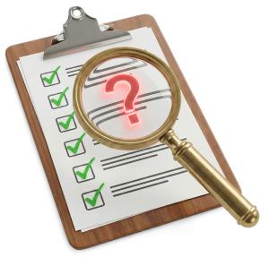 Inspection Audit Question PowerPoint clipart graphic preview.