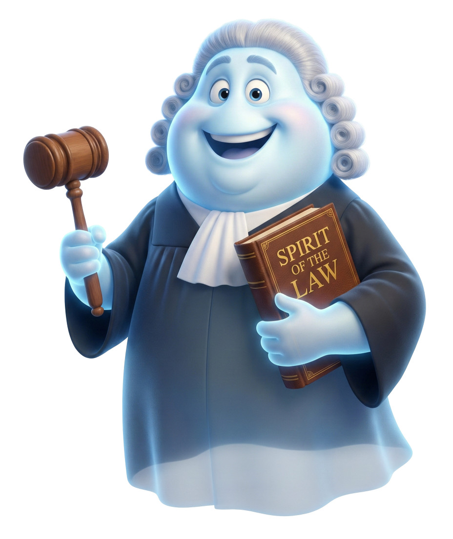 High-resolution clipart illustration of Spirit Of The Law Ghost, designed for interfaith community outreach, spiritual wellness programs, and mindfulness-focused personal growth seminars.
