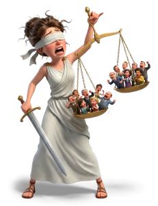 Balance Arguing Sides Justice PowerPoint clipart graphic preview.