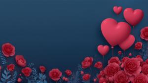 Valentine's Day Romance Background PowerPoint clipart graphic preview.