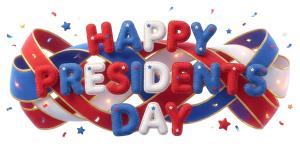 Presidents Day Banner PowerPoint clipart graphic preview.