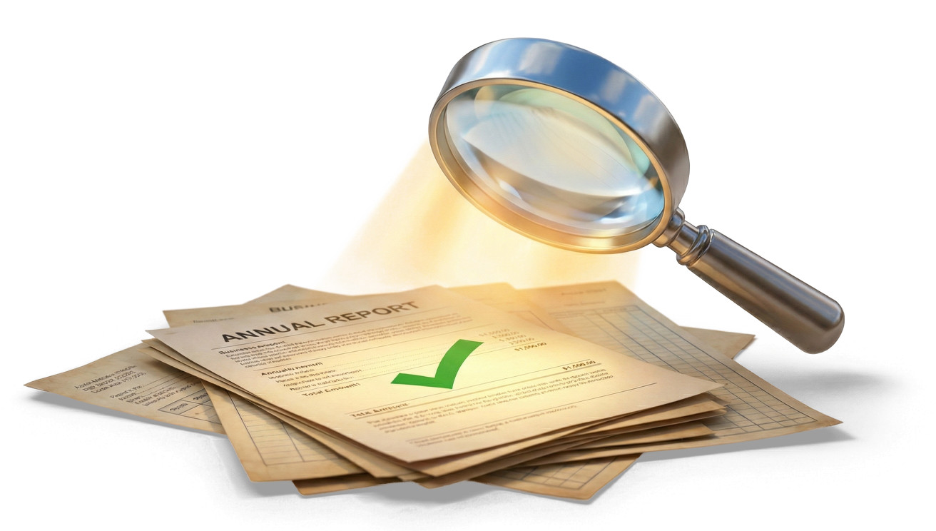 High-resolution clipart illustration of Audit Magnifying Glass, designed for corporate operations tracking, strategic business execution, and professional reporting.