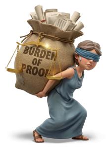Burden Of Proof Lady Justice PowerPoint clipart graphic preview.