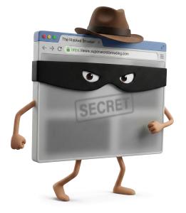 Private Browser Secret PowerPoint clipart graphic preview.