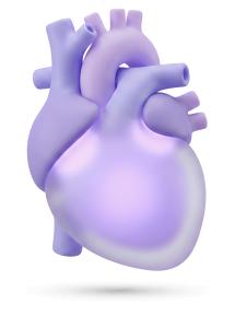 Stylized Heart PowerPoint clipart graphic preview.