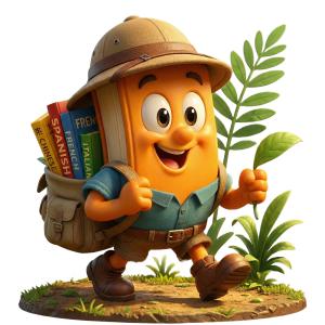 Language Learning Safari PowerPoint clipart graphic preview.