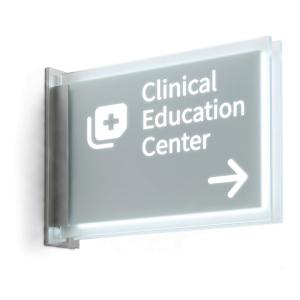 Hospital Sign Design Customizable PowerPoint clipart graphic preview.