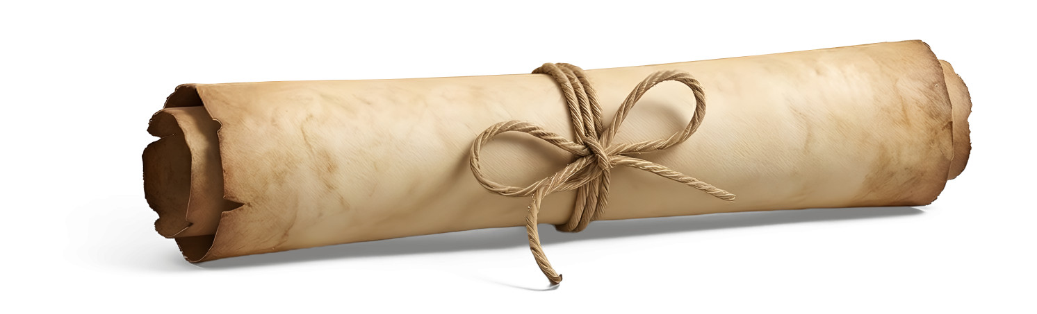 High-resolution clipart illustration of Scroll Rolled Up, designed for academic lesson planning, classroom engagement, and interactive learning frameworks.