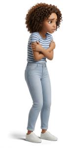Marcie Girl Insecure PowerPoint clipart graphic preview.