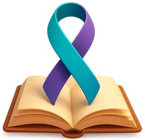 Ribbon Emerging Book PowerPoint clipart graphic preview.