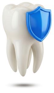 Tooth Protection Shield PowerPoint clipart graphic preview.