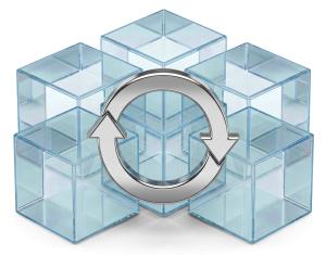 Continuous Improvement Cycle PowerPoint clipart graphic preview.