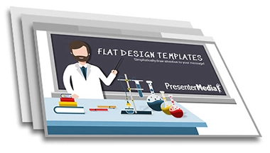 Modern flat design corporate presentation template with a minimalist layout, optimized for PowerPoint Theme Colors and clean data visualization.