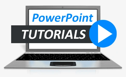 PresenterMedia video tutorial screen displaying expert guidance on editing PowerPoint templates, combining multi-deck slides, and configuring custom presentation graphics.