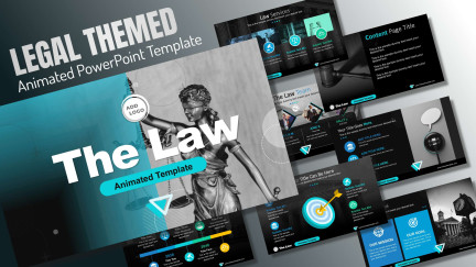 Professional widescreen presentation deck featuring custom slide layouts from the Law Animated PowerPoint Template, structured for corporate social responsibility initiatives, diversity and inclusion training, and non-profit community advocacy.
