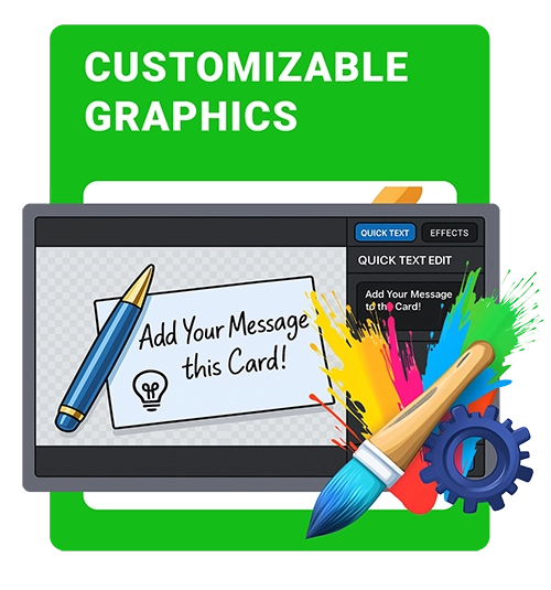 Customizable PowerPoint graphics editor preview