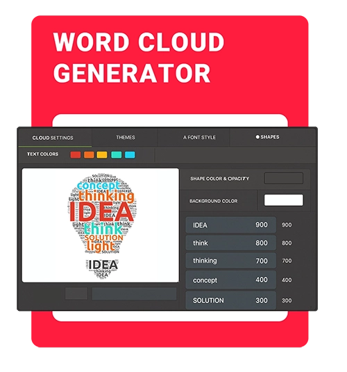 Word cloud customization tool preview