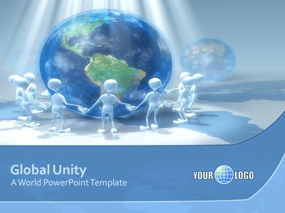 Global Unity PowerPoint Template layout preview.
