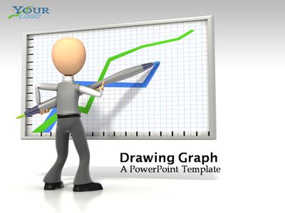 Drawing Graph PowerPoint Template layout preview.