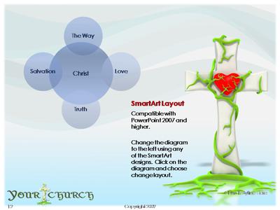 Slide 4 layout from the Cross Of Love presentation deck.