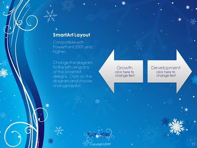 Slide 3 layout from the Winter Swirl presentation deck.