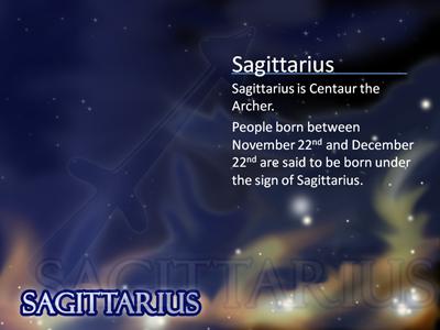 Slide 2 layout from the Zodiac Stars presentation deck.
