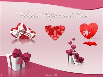 Slide 2 layout from the Valentine Hearts presentation deck.