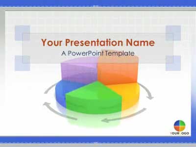 Business Pie Chart PowerPoint Template layout preview.