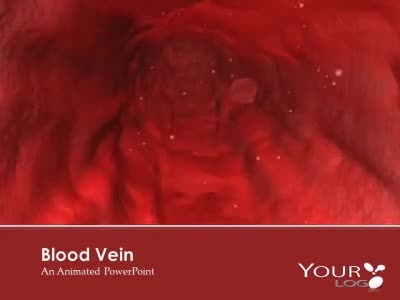 Blood Vein PowerPoint Template layout preview.