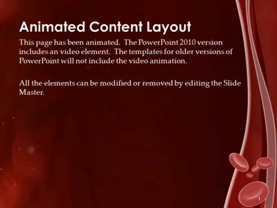 Slide 2 layout from the Red Blood Cell Vein presentation deck.