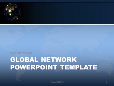 Slide 4 layout from the Global Network presentation deck.