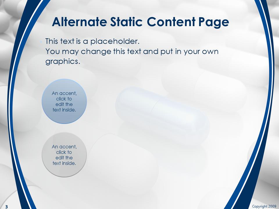 Slide 3 layout from the Prescription Line presentation deck.