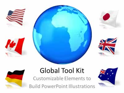 Global Tool Kit PowerPoint Template layout preview.