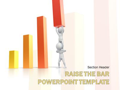 Slide 4 layout from the Teamwork Raise Bar Graph presentation deck.