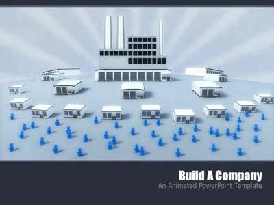 Build A Company PowerPoint Template layout preview.