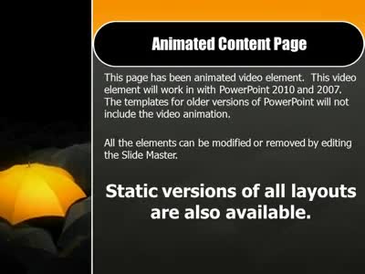 Slide 2 layout from the The Chosen One presentation deck.