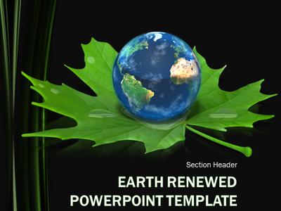 Slide 4 layout from the Earth Renewed presentation deck.