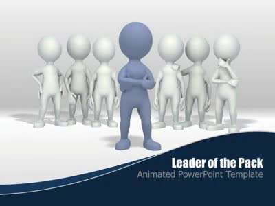 Leader Of The Pack PowerPoint Template layout preview.