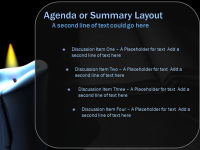 Slide 4 layout from the Book By Candle Light presentation deck.