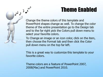 Slide 3 layout from the Stylish Musical Flow presentation deck.
