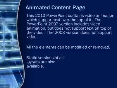 Slide 2 layout from the Blue Musical Notes presentation deck.