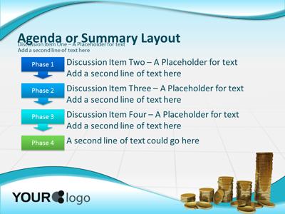 Slide 4 layout from the Growth Coins presentation deck.