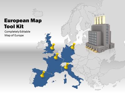 Slide 4 layout from the Europe Map Tool Kit presentation deck.