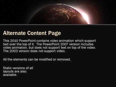 Slide 3 layout from the Eclipsed Earth presentation deck.