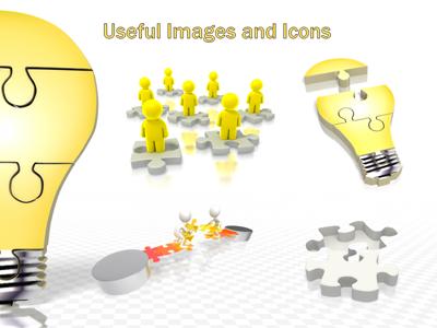 Slide 3 layout from the Puzzle Piece Light Bulb Assemble presentation deck.