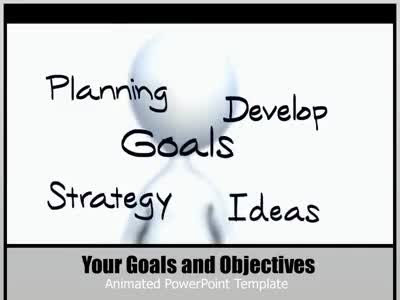 Your Goals And Objectives PowerPoint Template layout preview.