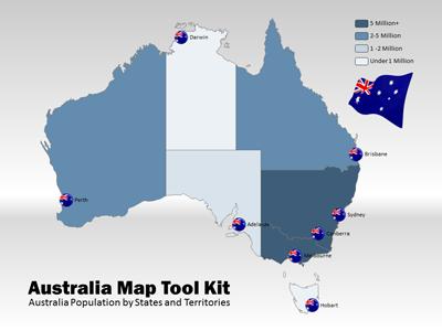 Australia Tool Kit PowerPoint Template layout preview.